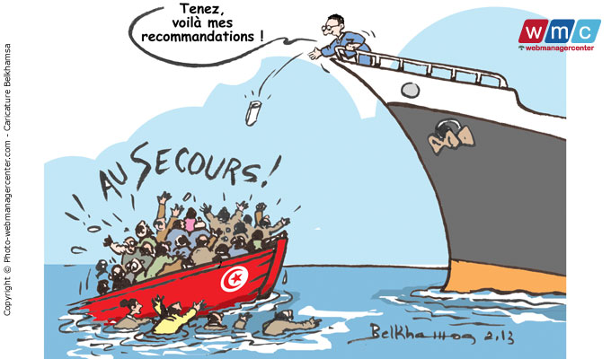 tunisie_directinfo_un-bateau-de-sauvetage-pour-la-tunisie-recommandations_dessin-caricature-chedly-belkhamsa