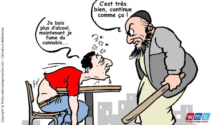 tunisie_webmanagercenter_directinfo_wmc_alcool-dans-le-collimateur-des-radicaux_dessin-caricature-chadly-belkhamsa