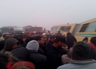 Des photos du dérapage du bus 542