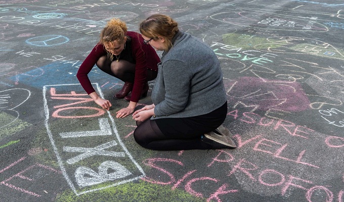 BRUXELLES-messages-de-solidarite