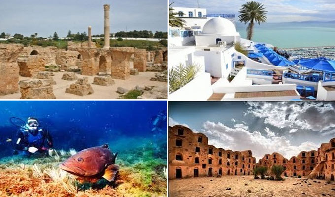 les lieux touristiques en Tunisie