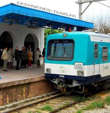 Tunisie : interruption partielle du train Tunis–La Goulette–La Marsa pendant plusieurs jours