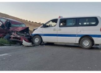 Accident grave à Fernana : 9 blessés dans un accident entre une voiture et un louage