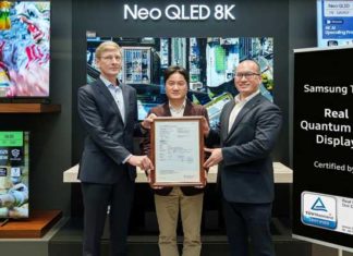 Les téléviseurs QLED de Samsung reçoivent la certification Real Quantum Dot Display du TÜV Rheinland