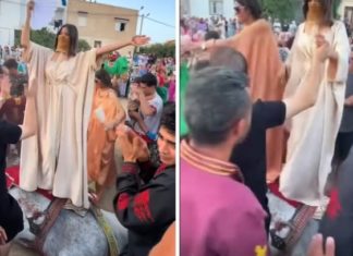 Polémique : une vidéo de mariage montrant des femmes dansant sur un cheval choque les internautes