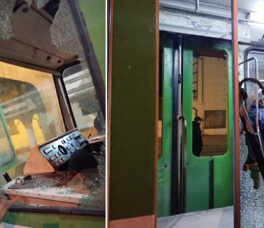 Tunis : un métro caillassé à la Cité Ettadhamen, d’importants dégâts matériels