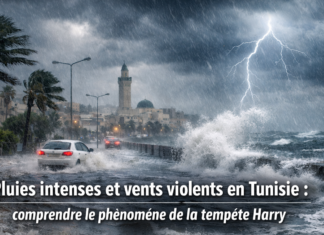 Pluies intenses et vents violents en Tunisie : comprendre le phénomène de la tempête Harry