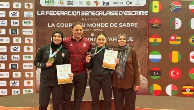 Escrime : la Tunisie remporte l’or et le bronze aux Championnats d’Afrique à Dakar