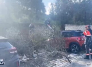 Stade Chedly Zouiten : effondrement d’un mur près du parking, plusieurs voitures endommagées