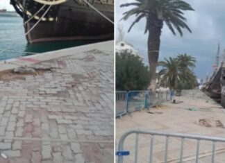 Sousse : le port El Kantaoui menacé par un glissement de terrain, appel à une intervention urgente