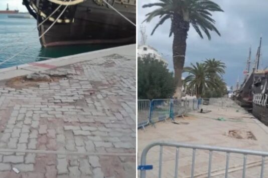 Sousse : le port El Kantaoui menacé par un glissement de terrain, appel à une intervention urgente