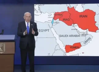 Israël : Benjamin Netanyahu crée la polémique avec une carte des « ennemis »