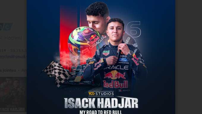 PREMIÈRE DES STUDIOS TOD « My Road to Red Bull» : LE PARCOURS DE ISACK HADJAR EN FORMULE 1