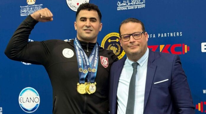 Aymen Bacha brille en Égypte : trois médailles d’or en haltérophilie
