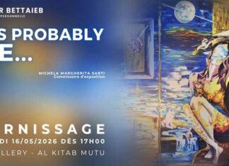 Vernissage de l’exposition « It’s Probably Me… » de l’artiste Sahar Bettaieb à la librairie El Kitab