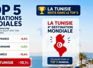 La Tunisie dans le top 5 des destinations préférées des Français avec une forte hausse des réservations