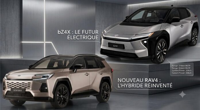 BSB Toyota Dévoile Simultanément le Nouveau RAV4 & l’Icône Électrique bZ4X