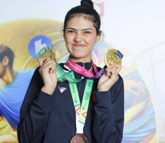 Taekwondo : Wafa Masghouni sacrée championne du monde en -62 kg