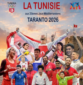 Tarente-2026 : la Tunisie engage 178 sportifs aux Jeux Méditerranéens