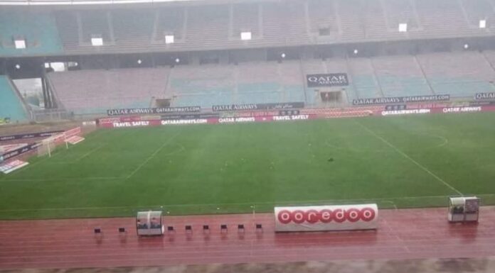 Tunisie : report du match Club Africain – Stade Tunisien en raison des mauvaises conditions météo