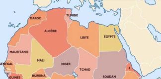 Carte Maghreb Afrique