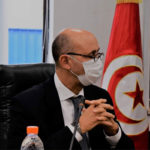 Elyes Hamza participe à une réception au port de pêche de Sidi Mansour à Sfax
