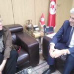 Samir Saied reçoit la représentante du PNUD en Tunisie, Céline Moyroud