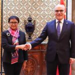 Le ministre des Affaires étrangères s’entretient avec son homologue indonésienne