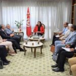 Rencontre entre Sarra Zaâfrani Zenzri et la délégation du FADES à Tunis