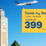 Nouvelair : Tunis-Rabat à partir de 399 DT