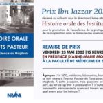 Tunisie : « Histoire orale des Instituts Pasteur » remporte le prix Ibn Jazzar 2025 pour l’excellence scientifique