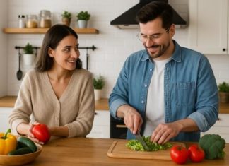 Femme Homme Ménage Cuisine