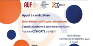 Université de Tunis : lancement de la Cohorte 3 du Statut National de l’Étudiant-Entrepreneur