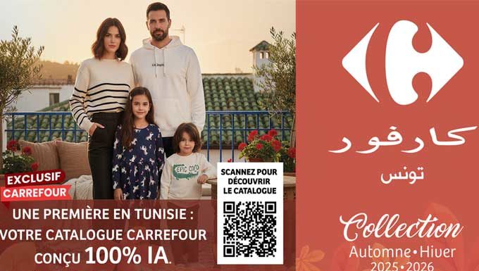 Carrefour Tunisie lance le premier catalogue 100% créé par l’intelligence artificielle en Tunisie