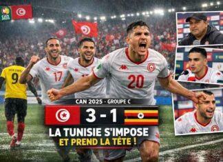 CAN 2025 – Groupe C : la Tunisie s’impose, prend la tête et se projette sur l’après-match CAN 2025 Tunisie