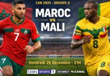 CAN 2025 – Groupe A / Maroc vs Mali: Sur quelle chaîne regarder le match en direct et live streaming ?