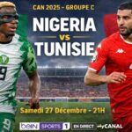 Nigéria vs Tunisie : Sur quelle chaîne regarder le match en direct et live streaming ?