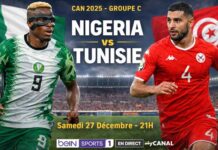 Nigéria vs Tunisie : Sur quelle chaîne regarder le match en direct et live streaming ?