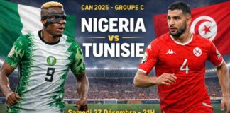 Nigéria vs Tunisie : Sur quelle chaîne regarder le match en direct et live streaming ?