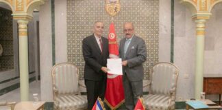 Relations tuniso-cubaines : l’ambassadeur Orlando Requeijo Gual remet ses lettres de créance