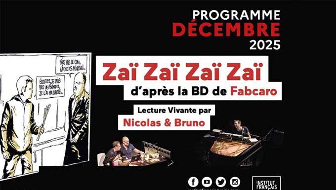 Zaï Zaï Zaï Zaï : La BD Culte de Fabcaro Réinventée à l’Institut Français de Tunis par le Duo Nicolas et Bruno