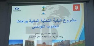 Kébili : suivi du renforcement hydraulique dans les oasis du Sud