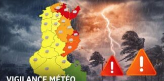 Alerte Rouge : Le déluge menace, mettez-vous à l’abri, dans le Grand Tunis, Nabeul et Monastir ! Météo Alerte Rouge
