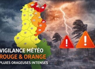 Intempéries en Tunisie : plusieurs régions placées en vigilance Météo Alerte Rouge