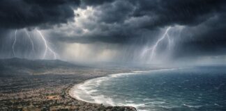 Tempête Harry : fortes pluies, vents violents et alertes météo généralisées en Tunisie Orage, Pluie, Météo