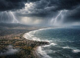 ⚠️ Alerte Météo : Rafales à 70 km/h et orages, soyez prudents sur les routes et le littoral ! Orage, Pluie, Météo