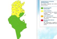Météo en Tunisie : le nord et le centre de la Tunisie placés en vigilance jaune