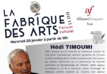 Identité et histoire : Hédi Timoumi invité de “La Fabrique des arts” à l’Alliance Française de Tunis