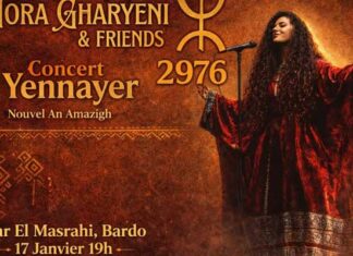 Yennayer 2976 : Nora Gharyeni et ses musiciens en concert à Dar El Masrahi, Tunis