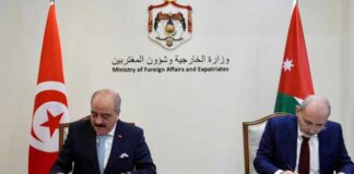 Tunisie–Jordanie : Nafti et Safadi passent en revue la coopération bilatérale et régionale